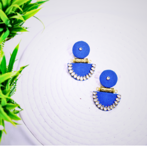 Ruhani ( Handcrafted Cotton Fabric Earrings )