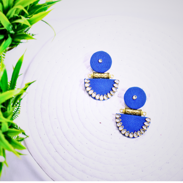 Ruhani ( Handcrafted Cotton Fabric Earrings )